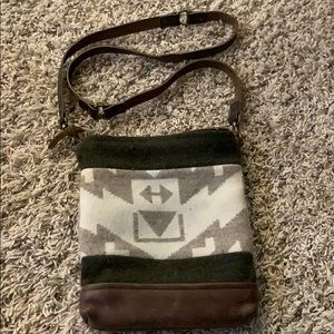 Wool and Leather purse
